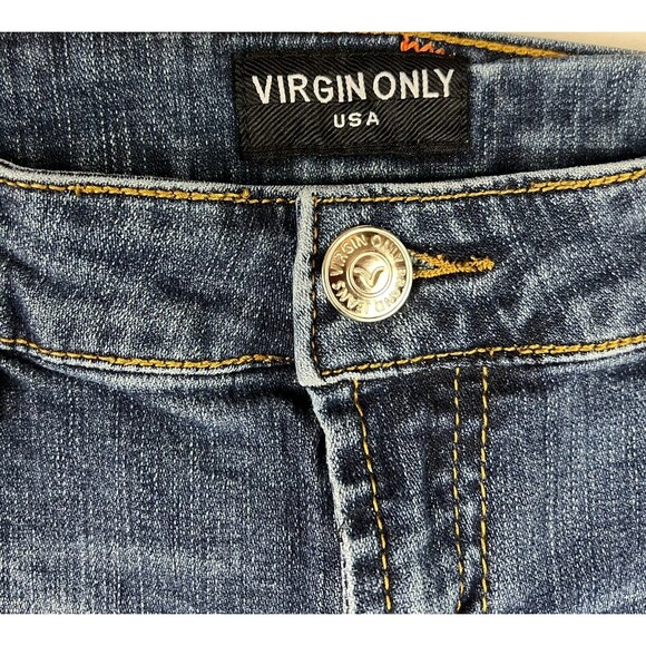 Virgin Only USA Embellished Lowrise Bootcut Jean  Women's 9  Y2K  Festival Jeans - Picture 6 of 13